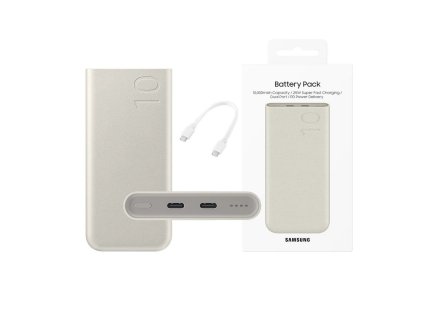 81528 samsung eb p3400xuegeu originalna powerbanka 2 usb c 25w super fast charging 10000mah siva blister