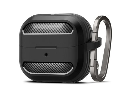 82104 spigen rugged armor puzdro pre samsung galaxy buds 3 3 pro hlinikovy uchyt cierne