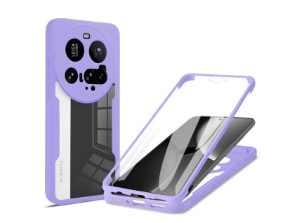 87522 techsuit colorverse 360 series screen protector 360 obal so sklom na xiaomi 15 ultra fialovy