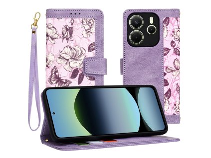 87483 techsuit flipcraft knizkove puzdro na xiaomi redmi note 14 4g 163 25 76 55 8 16 mm mysterious purple