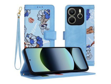 87480 techsuit flipcraft knizkove puzdro na xiaomi redmi note 14 4g 163 25 76 55 8 16 mm vibrant blue