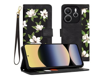 87492 techsuit flipcraft knizkove puzdro na xiaomi redmi note 14 4g 164 84 78 15 8 16 mm flowers of the dawn