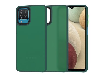 86751 techsuit halofrost series puzdro pre samsung galaxy a12 a12 nacho m12 f12 tmavozelene