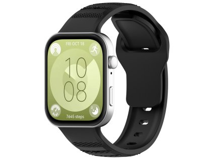 87015 techsuit watchband w050 remienok pre huawei watch fit 3 cierny