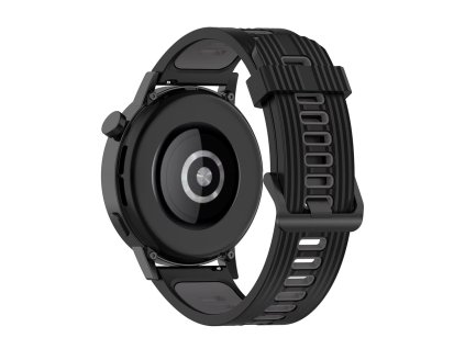 86292 techsuit watchband 20mm w002 remienok pre samsung galaxy watch 4 5 active 2 huawei watch gt 3 42 mm gt 3 pro 43 mm cierny