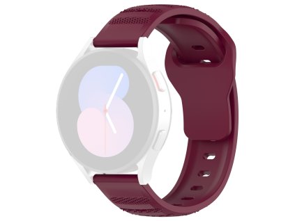 86457 techsuit watchband 20mm w050 remienok pre samsung galaxy watch 4 5 active 2 huawei watch gt 3 42 mm gt 3 pro 43 mm bordovy