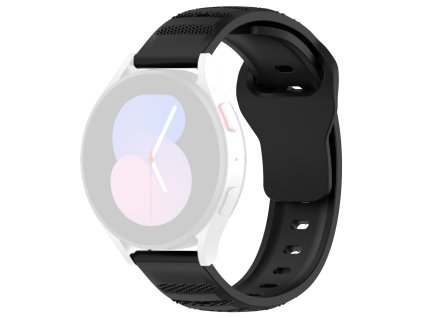 86433 techsuit watchband 20mm w050 remienok pre samsung galaxy watch 4 5 active 2 huawei watch gt 3 42 mm gt 3 pro 43 mm cierny
