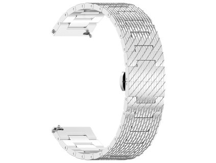 86472 techsuit watchband 20mm w052 remienok pre samsung galaxy watch 4 5 active 2 huawei watch gt 3 42 mm gt 3 pro 43 mm strieborny