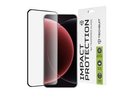 76098 techsuit 111d full cover full glue glass 3d curved screen tvrdene sklo pre xiaomi 15 ultra cierne
