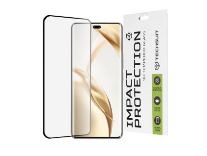 80463 techsuit 111d full cover full glue glass 3d curved screen tvrdene sklo pre honor 200 pro cierne