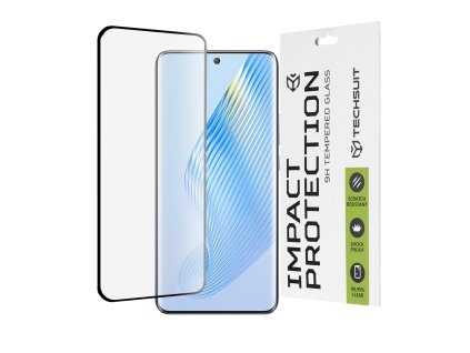 79509 techsuit 111d full cover full glue glass 3d curved screen tvrdene sklo pre honor magic5 cierne