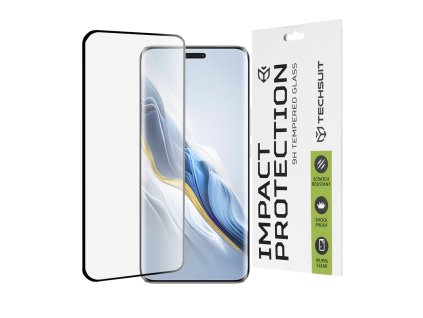 79656 techsuit 111d full cover full glue glass 3d curved screen tvrdene sklo pre honor magic6 pro cierne