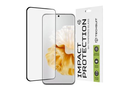 76329 techsuit 111d full cover full glue glass 3d curved screen tvrdene sklo pre huawei p60 pro cierne