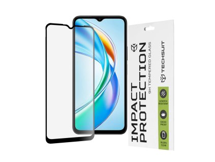 80649 techsuit 111d full cover full glue glass tvrdene sklo pre honor x5b cierne