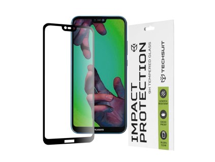 76230 techsuit 111d full cover full glue glass tvrdene sklo pre huawei p20 lite cierne