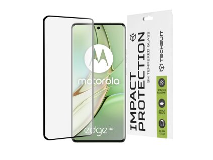83187 techsuit 111d full cover full glue glass 3d zakrivene sklo pre motorola edge 40 edge 2023 cierne