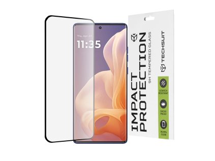 84750 techsuit 111d full cover full glue glass 3d zakrivene sklo pre motorola moto g85 cierne
