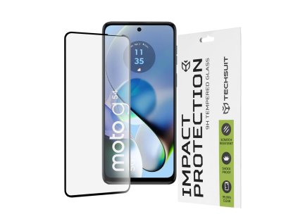 83256 techsuit 111d full cover full glue glass ochranne sklo pre motorola moto g14 g54 g54 power edition g64 cierne