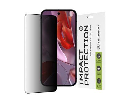 78375 techsuit 111d privacy full glue tvrdene sklo pre google pixel 9a cierne