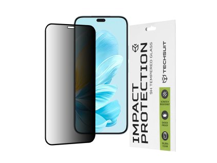 79992 techsuit 111d privacy full glue tvrdene sklo pre honor 200 lite cierne