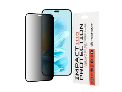 79992 2 techsuit 111d privacy full glue tvrdene sklo pre honor 200 lite cierne