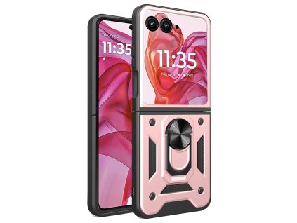 84456 techsuit camshield puzdro pre motorola razr 50 ultra ruzovo zlate