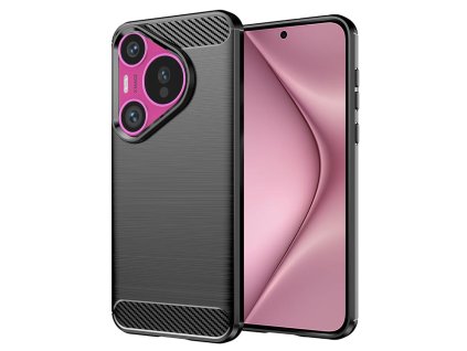 76524 techsuit carbon silicone puzdro pre huawei pura 70 cierne