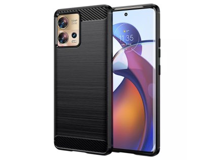 83106 techsuit carbon silikonove puzdro na motorola edge 30 fusion cierne