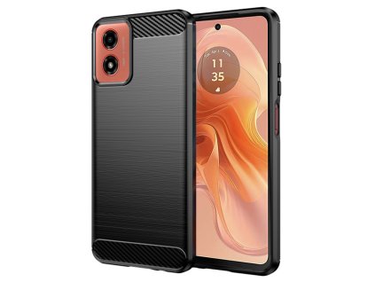 83352 techsuit carbon silikonove puzdro na motorola moto g04 moto g04s moto g24 g24 power moto e14 cierne