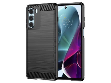 83061 techsuit carbon silikonove puzdro na motorola moto g200 5g edge s30 5g cierne