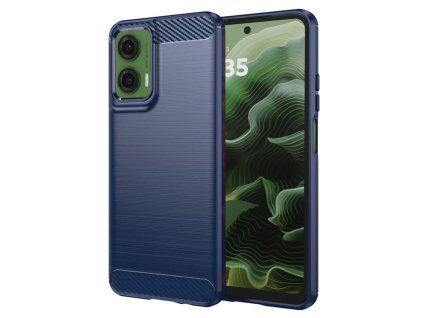 84972 techsuit carbon silikonove puzdro na motorola moto g35 modre
