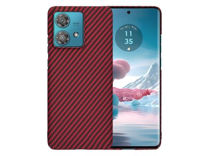 84582 techsuit carbonite fibershell puzdro na motorola edge 40 neo cervene
