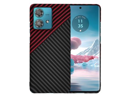 84594 techsuit carbonite fibershell puzdro na motorola edge 40 neo cerveno cierne