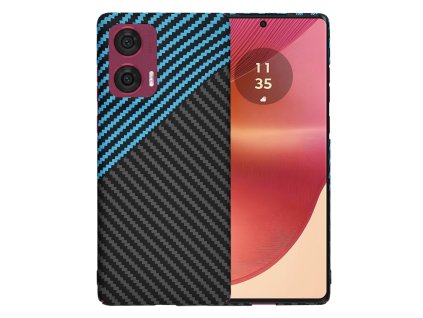 84537 techsuit carbonite fibershell puzdro na motorola edge 50 fusion modre pulse
