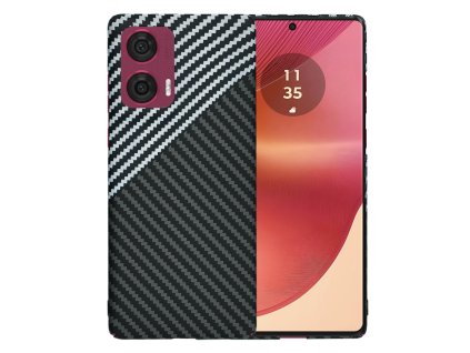 84540 techsuit carbonite fibershell puzdro na motorola edge 50 fusion tmavosive