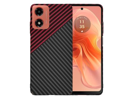 84483 techsuit carbonite fibershell puzdro na motorola moto g04 moto g04s moto g24 moto e14 cerveno cierne