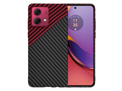 84633 techsuit carbonite fibershell puzdro na motorola moto g84 cerveno cierne