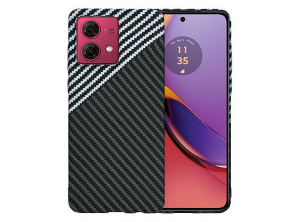 84624 techsuit carbonite fibershell puzdro na motorola moto g84 tmavosive