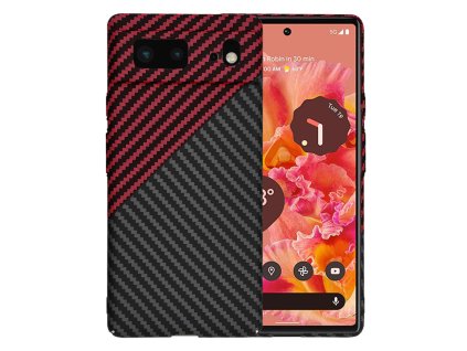 78807 techsuit carbonite fibershell puzdro pre google pixel 6 red vortex