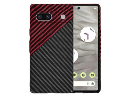 78852 techsuit carbonite fibershell puzdro pre google pixel 7a red vortex