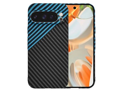 78735 techsuit carbonite fibershell puzdro pre google pixel 9 pro blue pulse