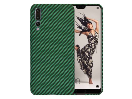 77013 techsuit carbonite fibershell puzdro pre huawei p20 pro zelene