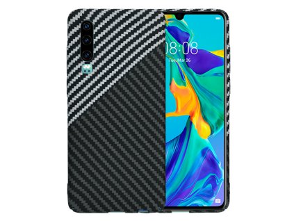77043 techsuit carbonite fibershell puzdro pre huawei p30 stealth gray