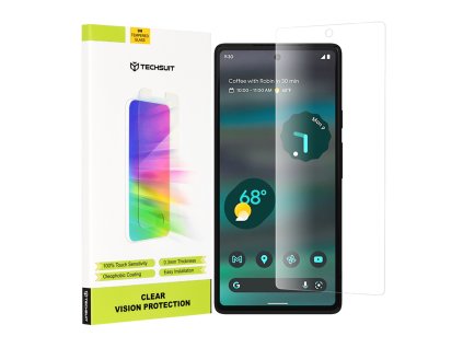 78468 techsuit clear vision glass tvrdene sklo pre google pixel 6a priehladne