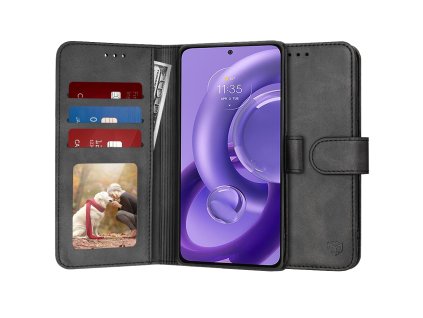 85389 techsuit diary book kozene knizkove puzdro na motorola edge 30 neo cierne