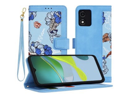 85560 techsuit flipcraft knizkove puzdro s remienkom na motorola moto e13 ziariva modra