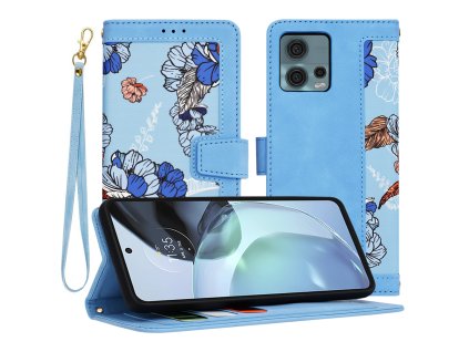 85548 techsuit flipcraft knizkove puzdro s remienkom na motorola moto g72 ziariva modra
