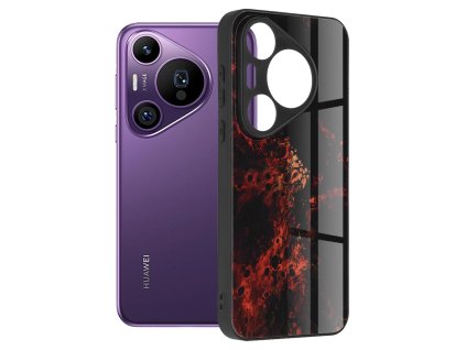 76581 techsuit glaze series puzdro pre huawei pura 70 pro cervena hmlovina