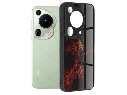 76593 techsuit glaze series puzdro pre huawei pura 70 ultra cervena hmlovina