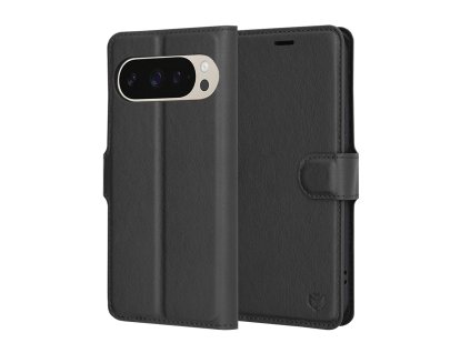 79335 6 techsuit leather folio puzdro pre google pixel 9 pro 9 cierne